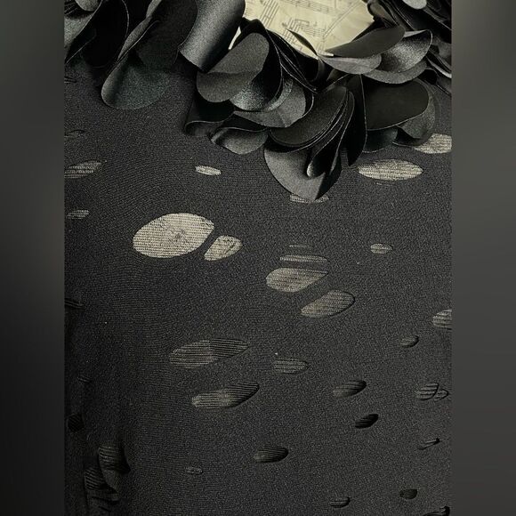 Samuel Dong Petal Trim Cutout Blouse S - Picture 5 of 8